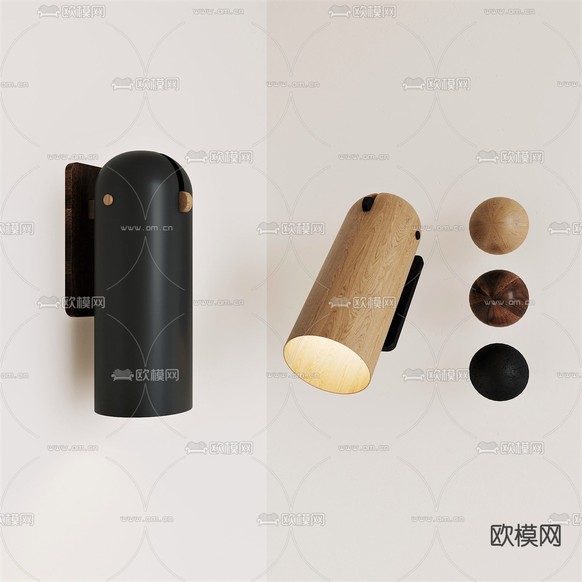 侘寂壁灯免费3d模型下载