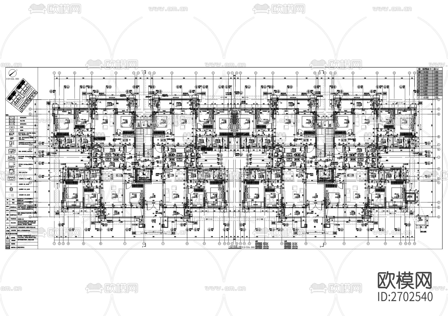 七十三户教职工联建房工程cad施工图下载（渲染图4）