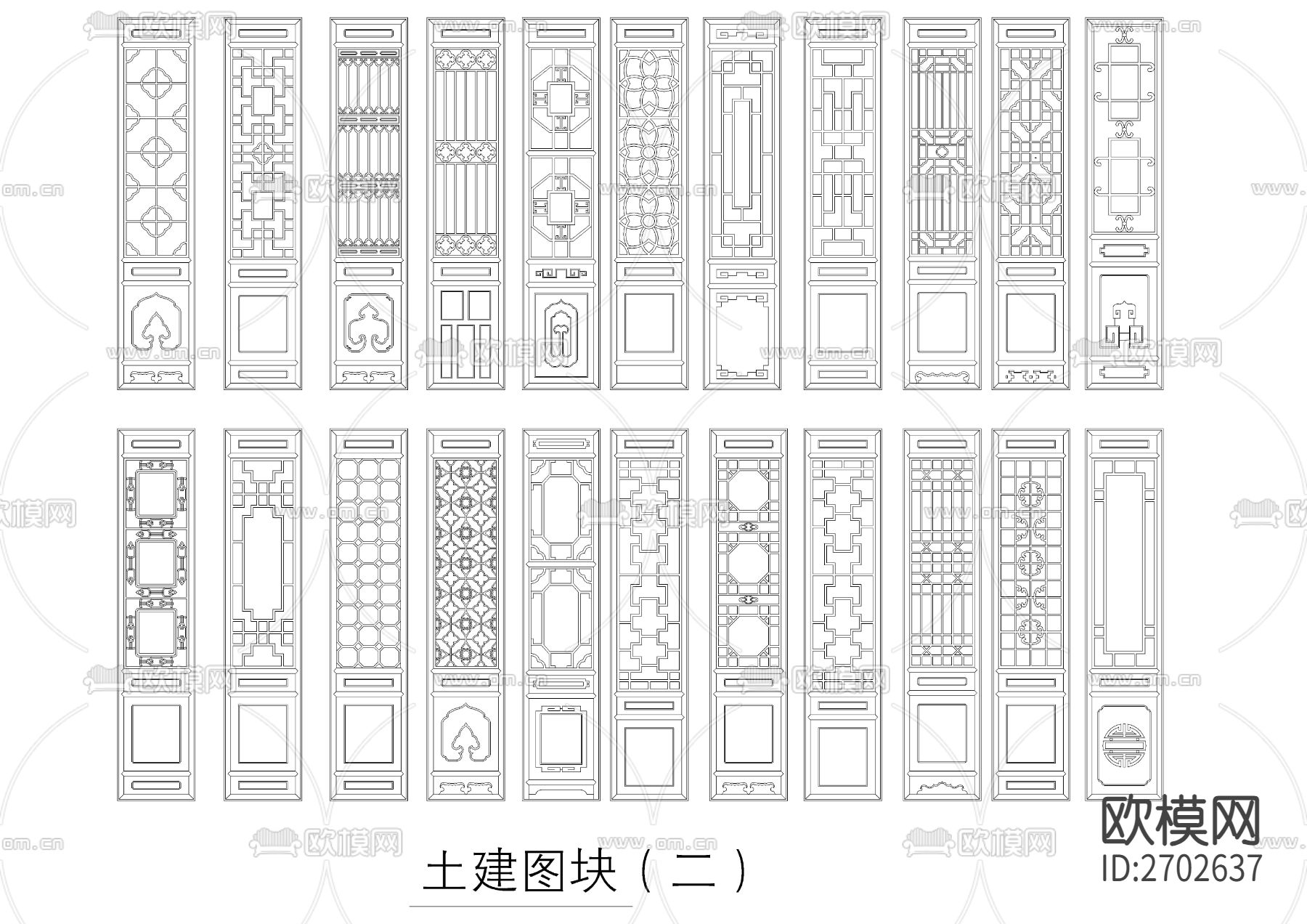 园林古建细部设计节点大样下载（渲染图10）