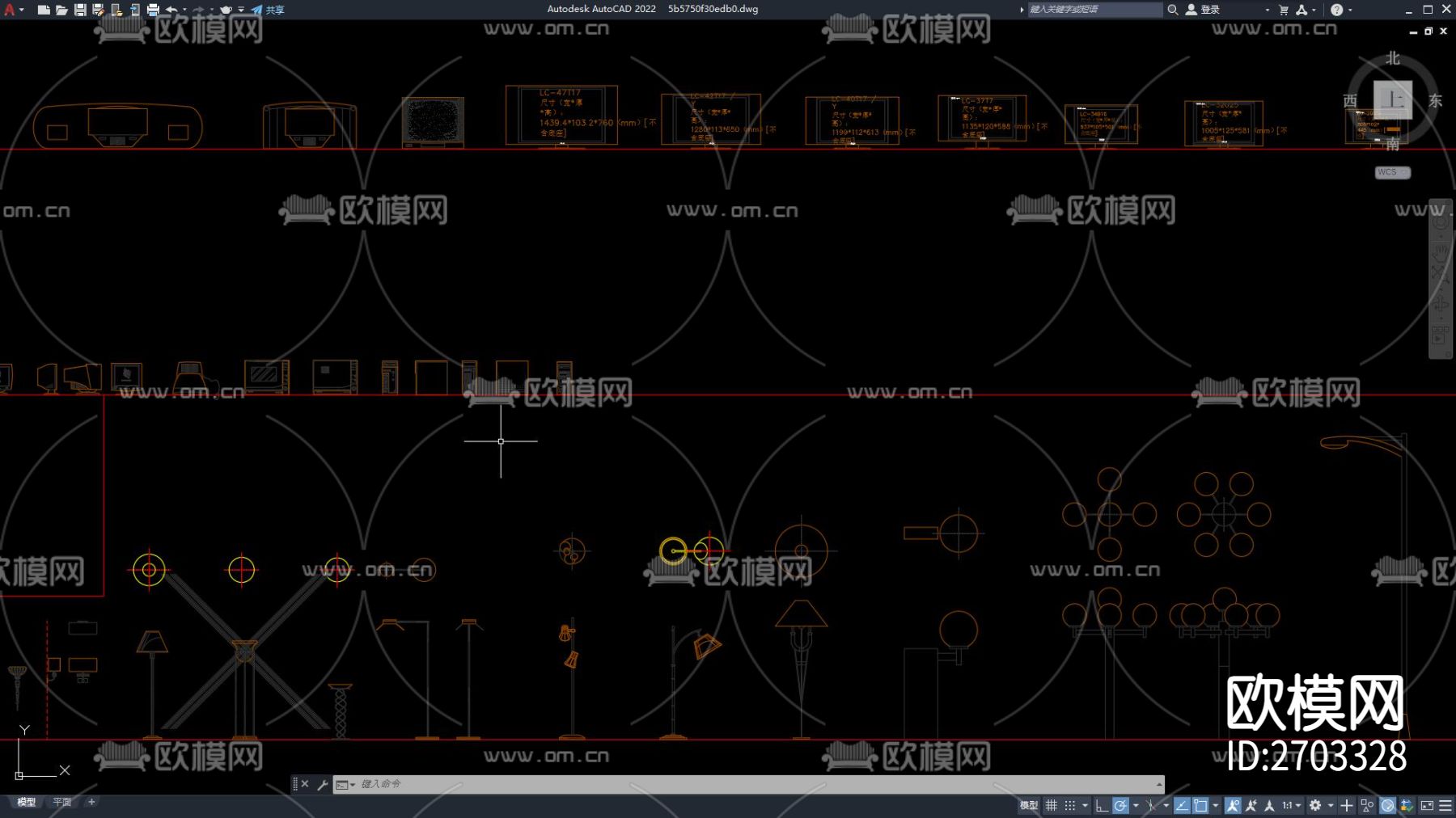 家用电器cad立面图库下载（渲染图4）