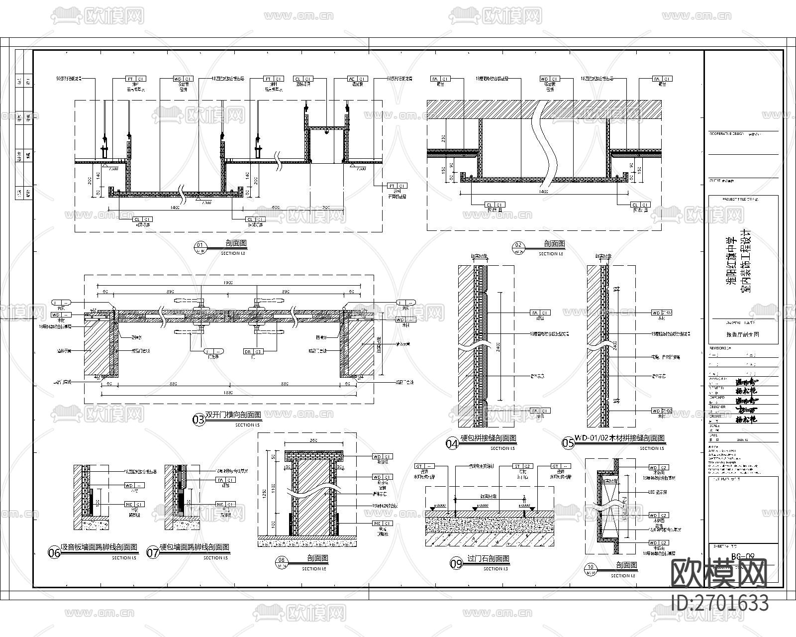 现代报告厅cad施工图下载（渲染图6）