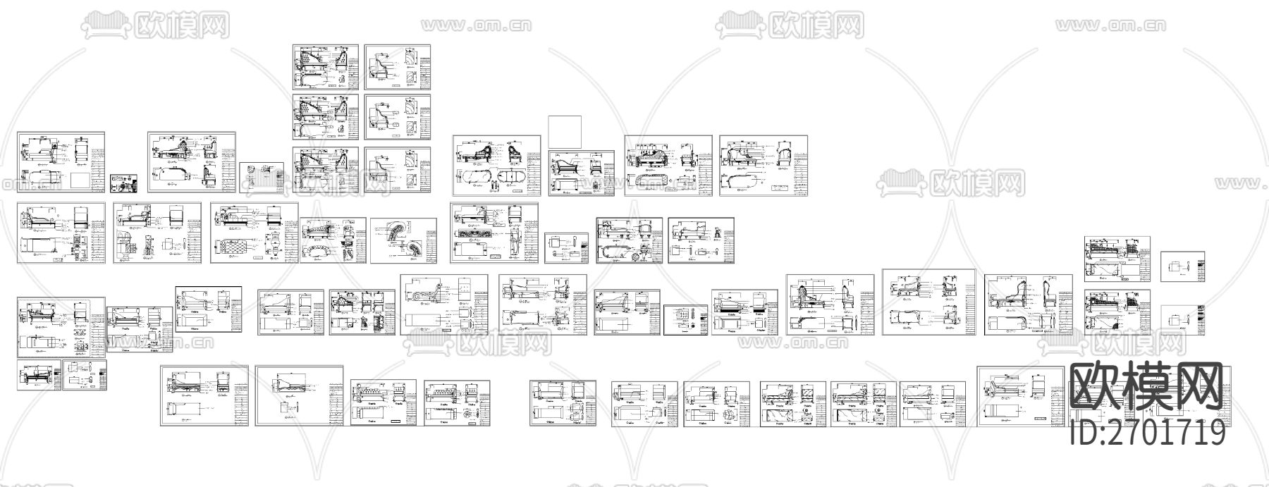 贵妃椅cad图库下载（渲染图4）
