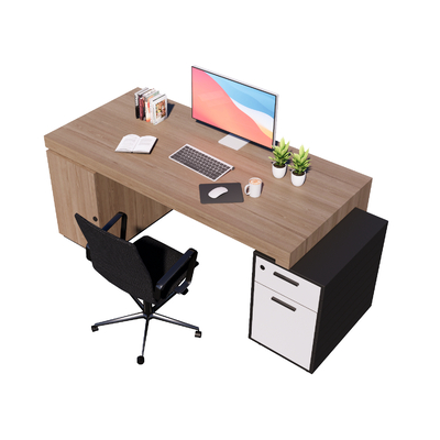  办公桌椅班台su模型 