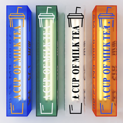  亚克力灯箱 网红灯箱 奶茶店灯箱su模型 