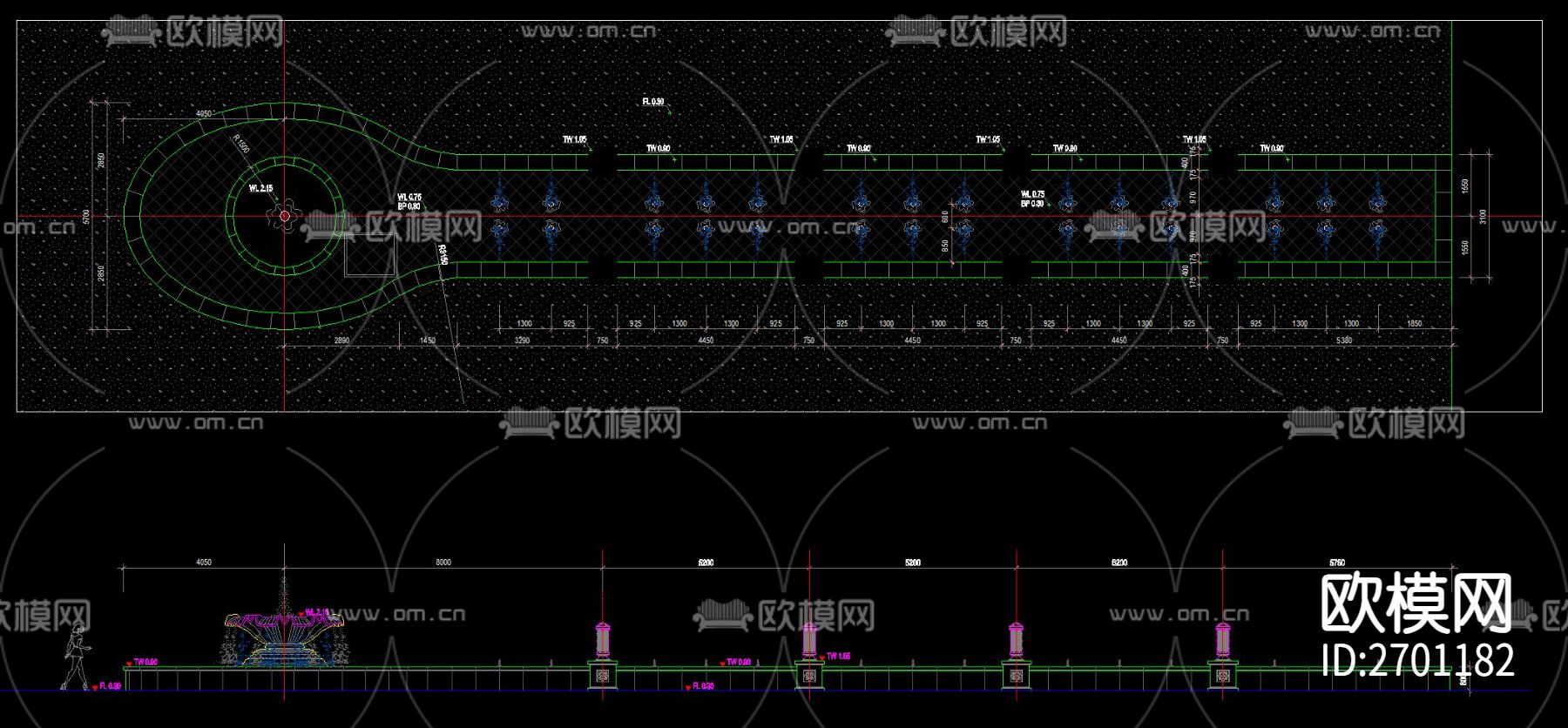 游泳池cad大样图下载（渲染图9）