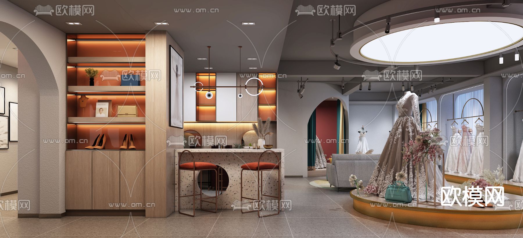 婚纱摄影 婚庆店3d模型下载（渲染图3）