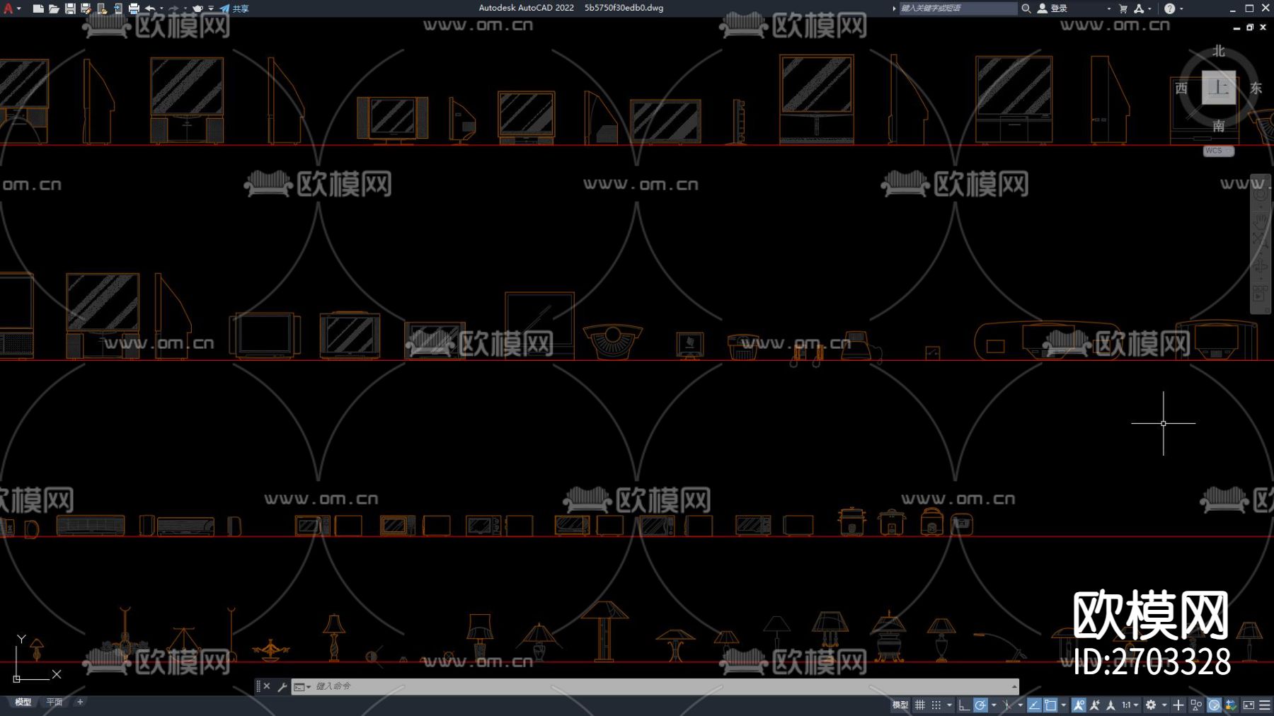 家用电器cad立面图库下载（渲染图2）