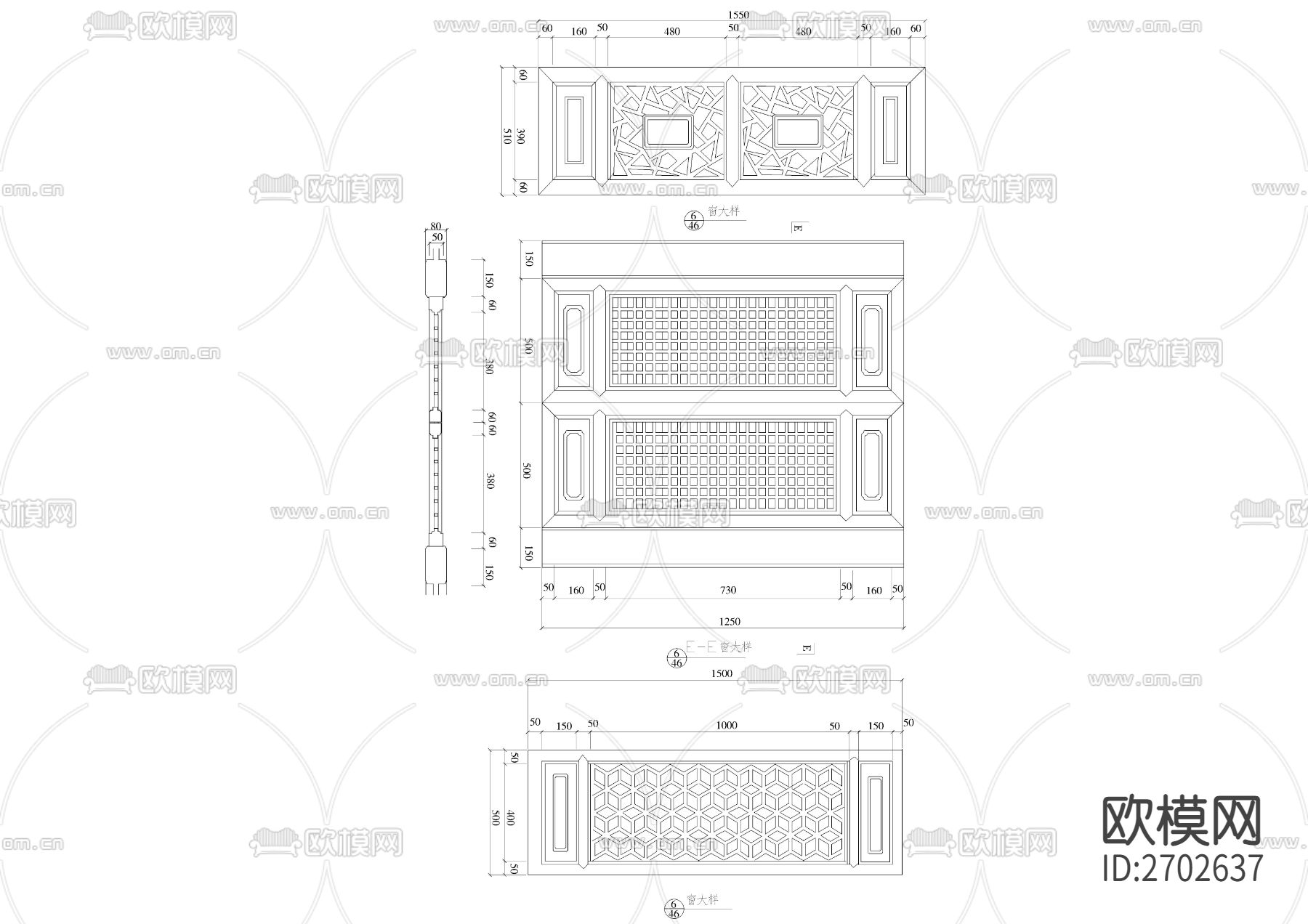 园林古建细部设计节点大样下载（渲染图3）
