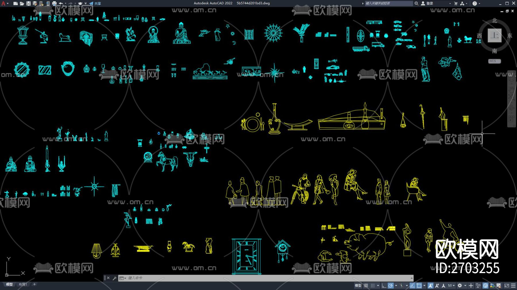 软装工艺品CAD图库下载
