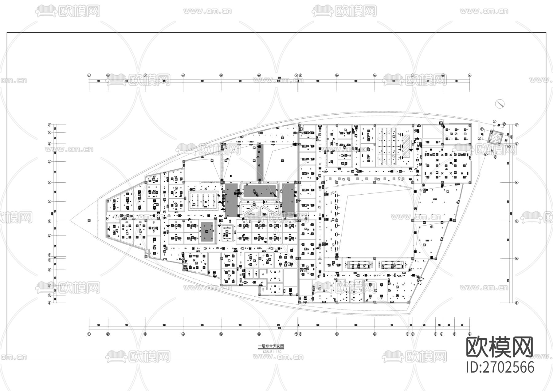 社会矛盾纠纷联合调处中心建设项目cad施工图下载（渲染图5）