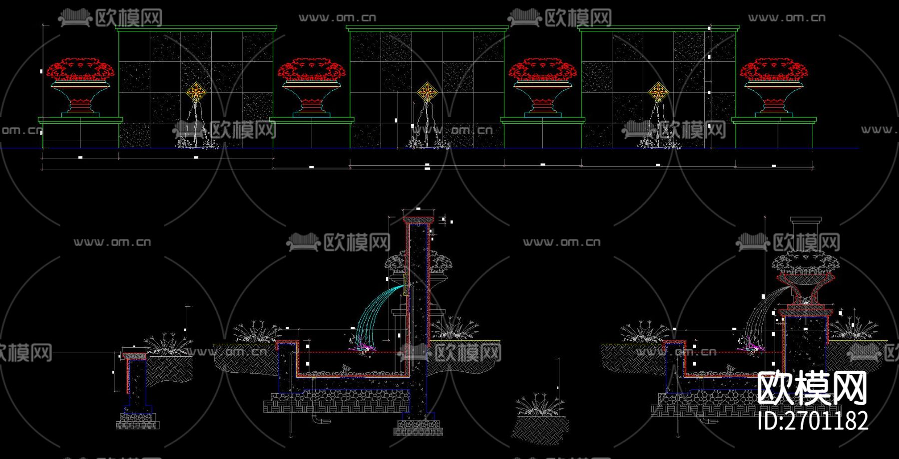 游泳池cad大样图下载（渲染图8）