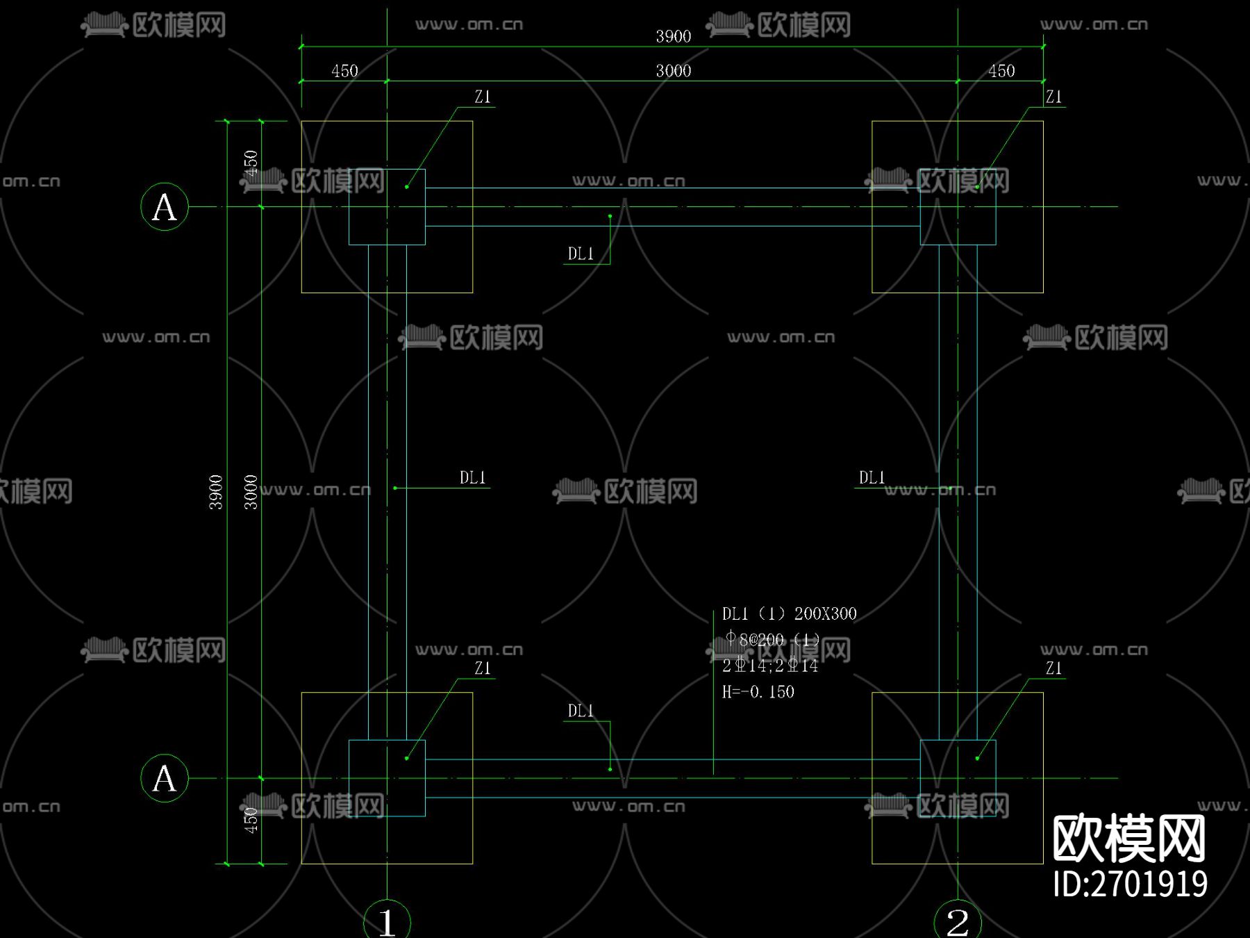欧式木屋顶四角亭节点大样下载（渲染图5）