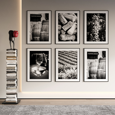  现代装饰画su模型 