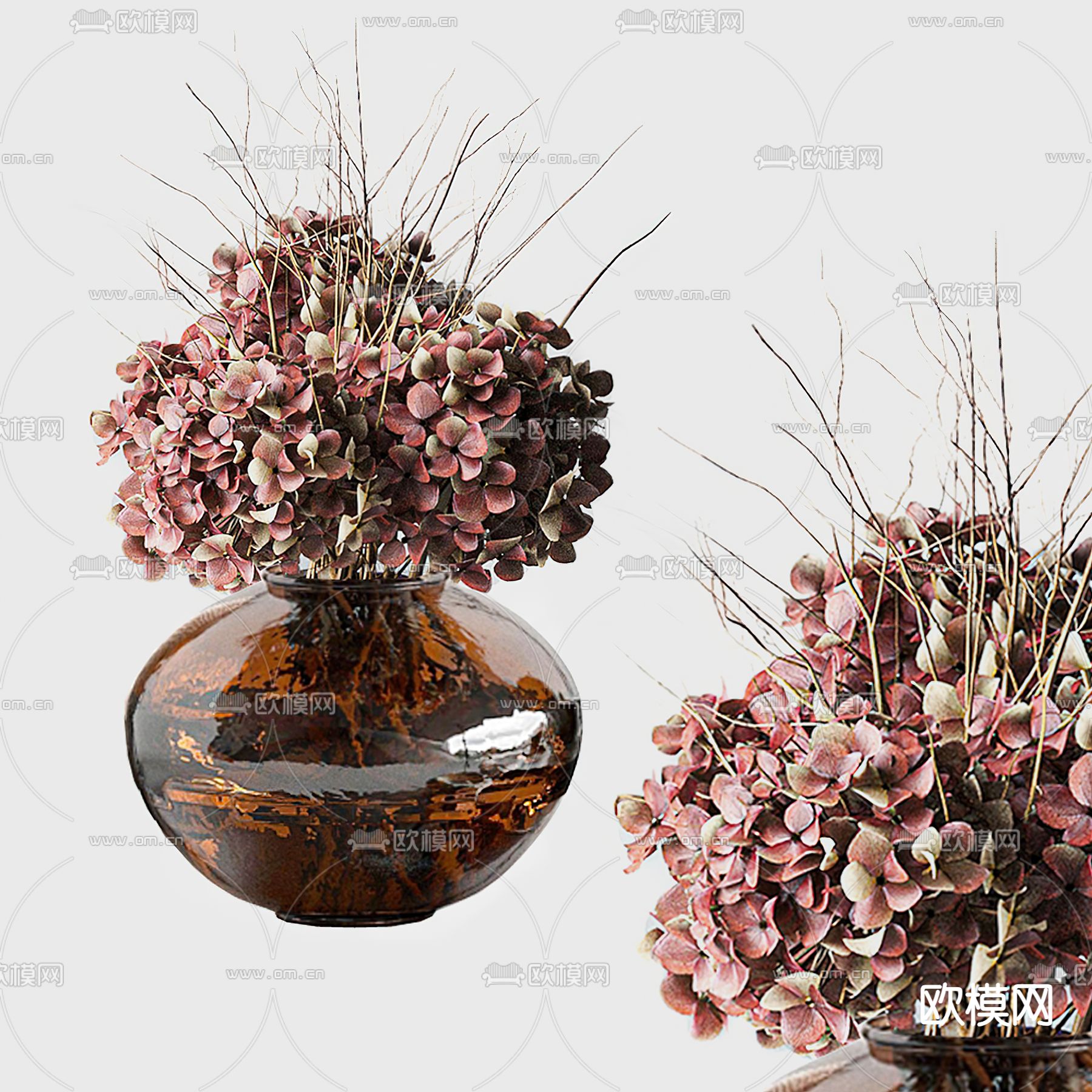 现代花瓶 花艺su模型
