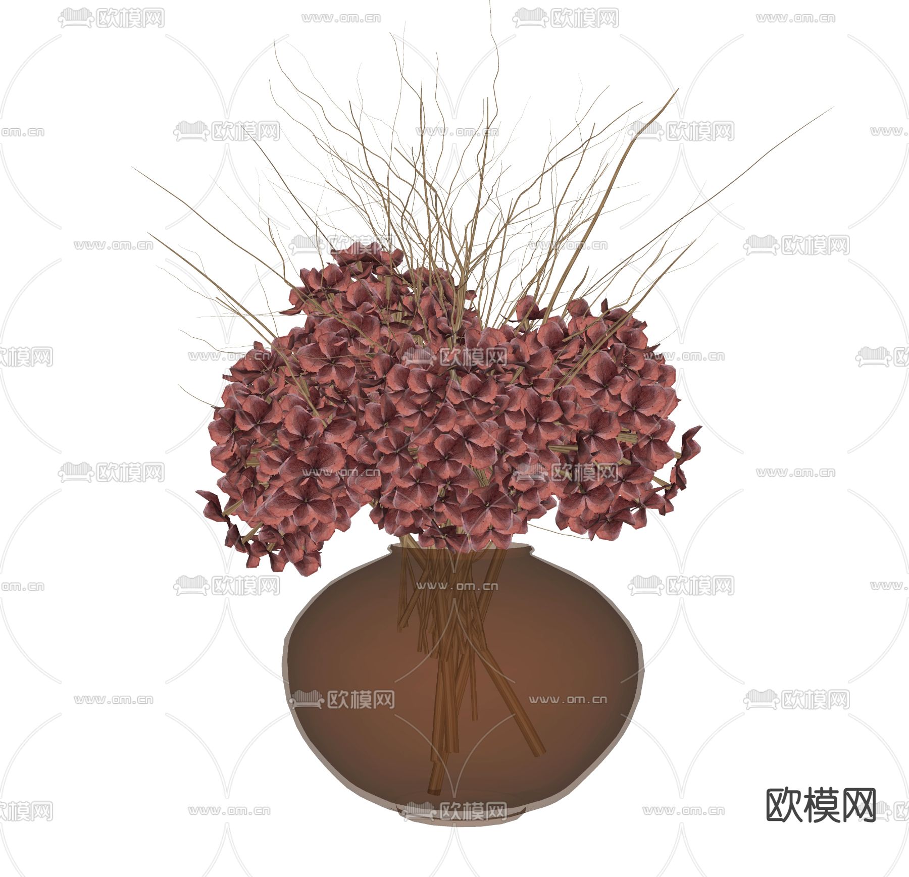 现代花瓶 花艺su模型