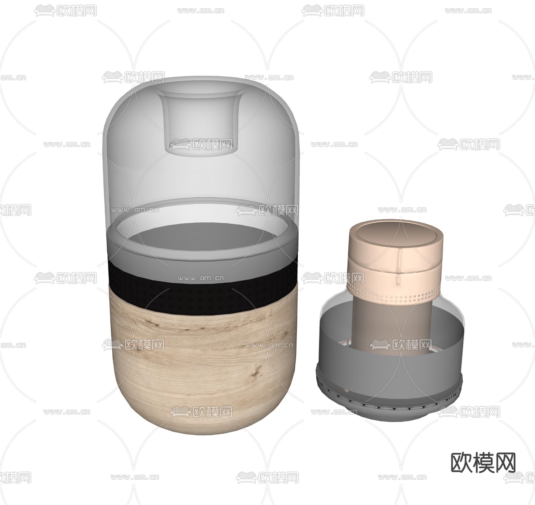 现代音响su模型下载（渲染图2）