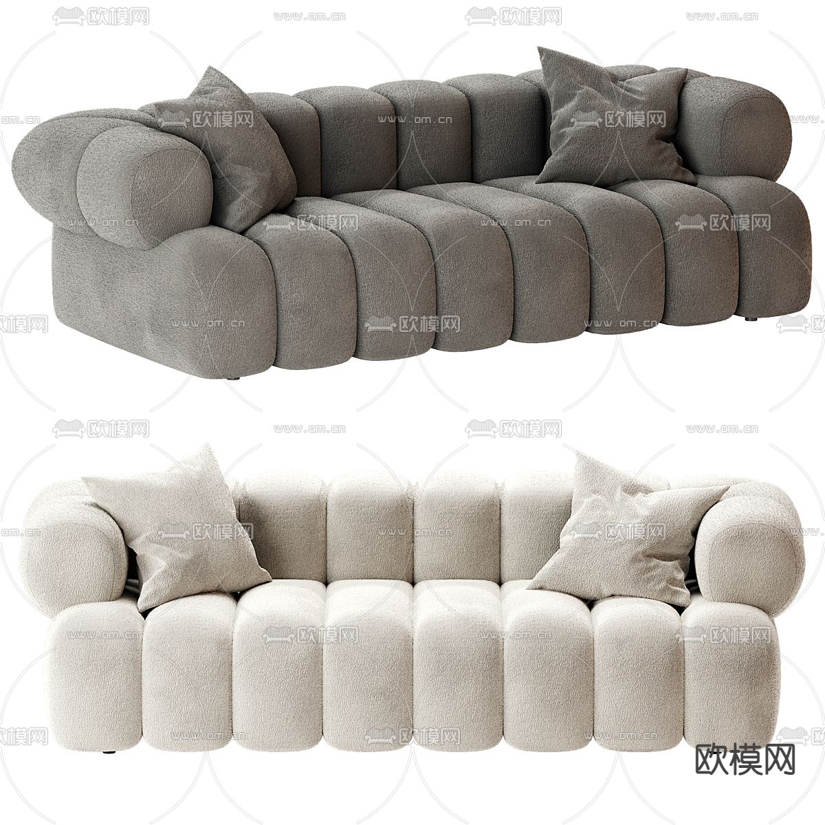 多人沙发3d模型下载