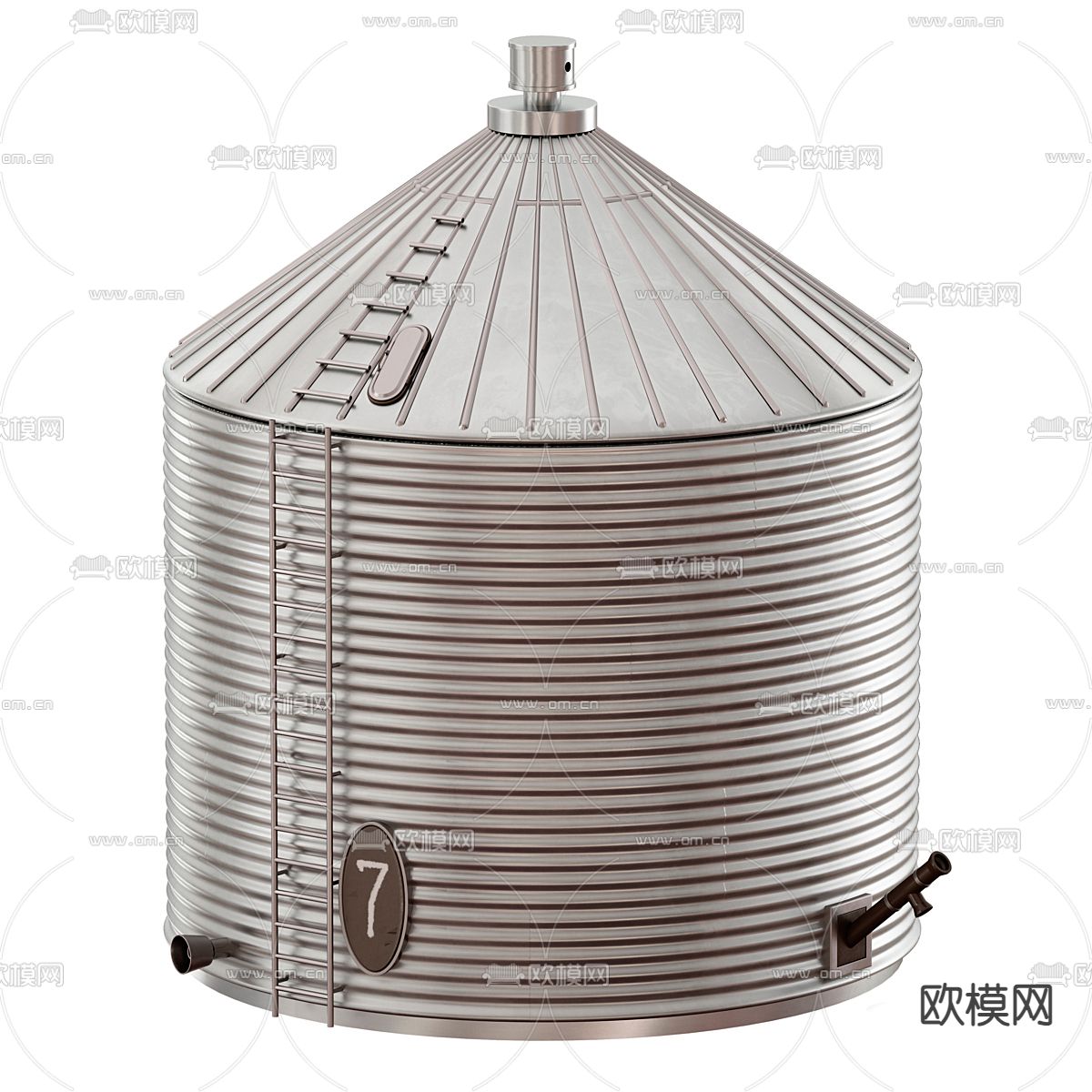 工业设备 水塔 油箱3d模型下载