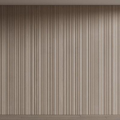 长城板 护墙板su模型