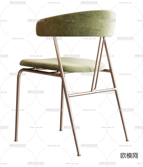 Boconcept 椅子 餐椅3d模型下载(渲染图2)