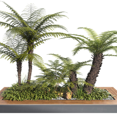  景观树池su模型 