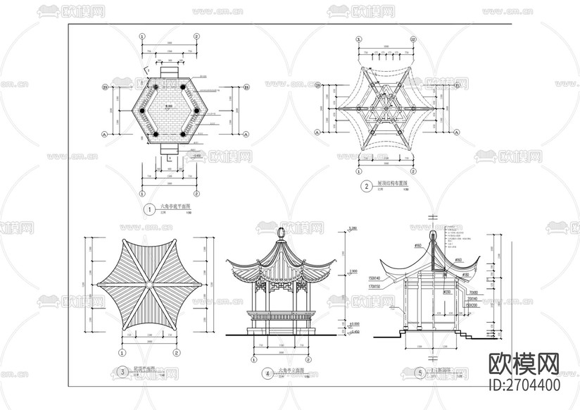盤龍中學(xué)學(xué)生宿舍樓CAD施工圖下載(渲染圖7)