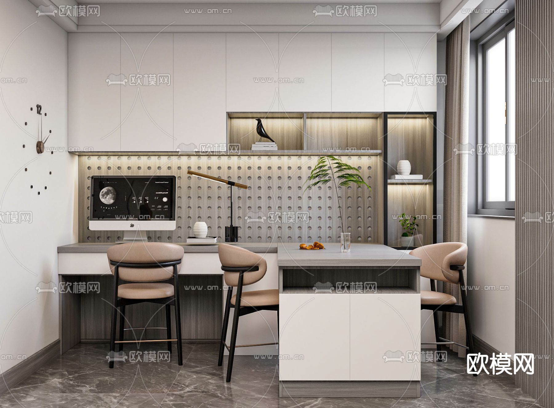 现代公寓su模型下载（渲染图4）