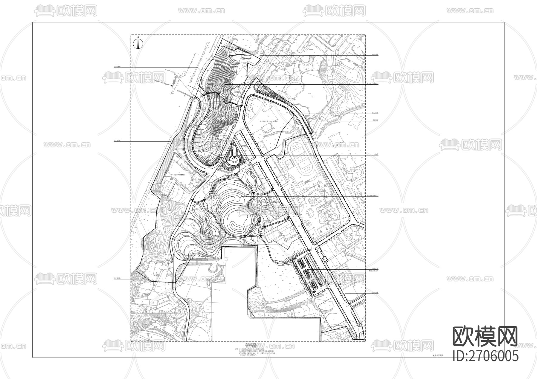 新县城北部新区给水工程cad施工图下载（渲染图4）