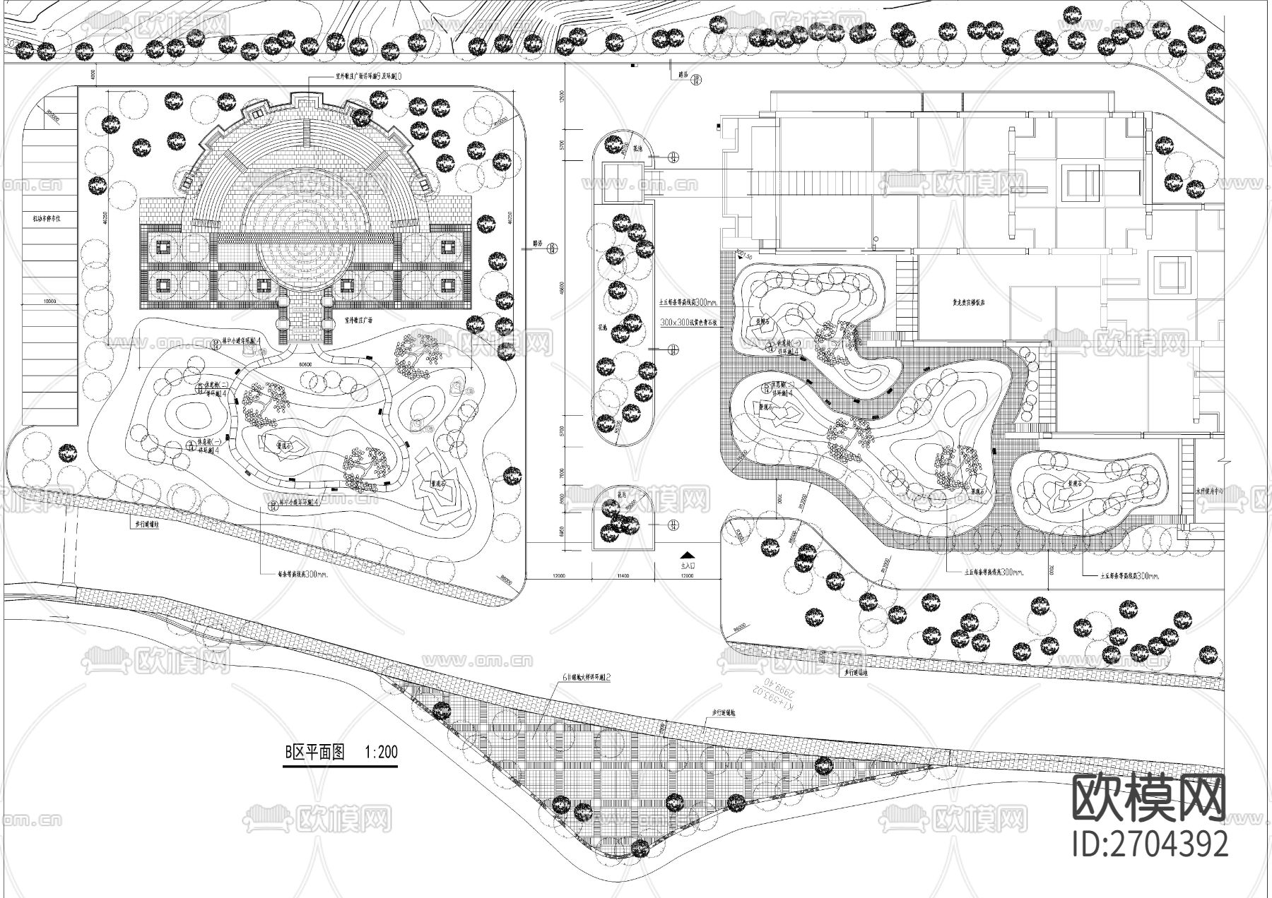 旅游景区规划CAD施工图下载（渲染图5）