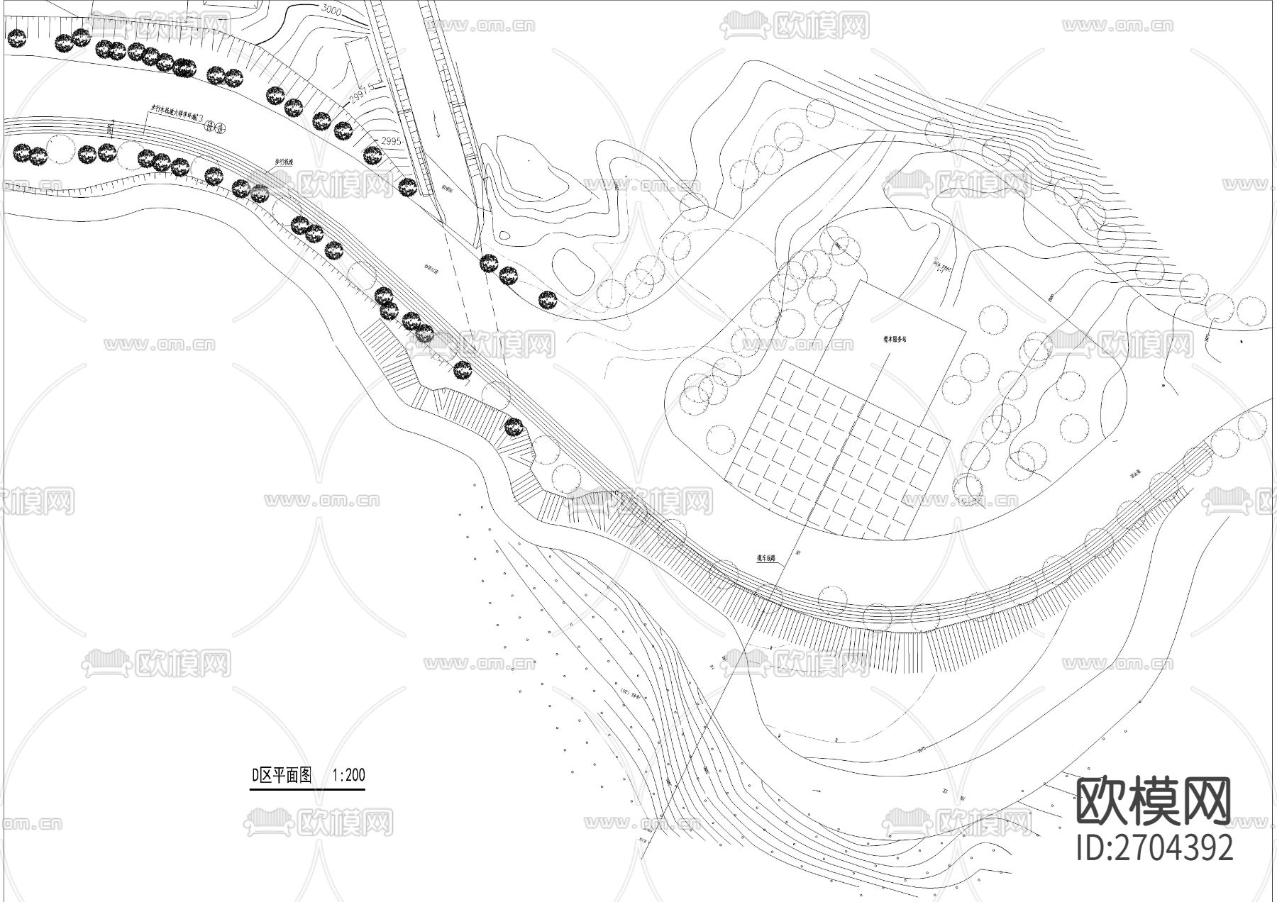 旅游景区规划CAD施工图下载（渲染图3）