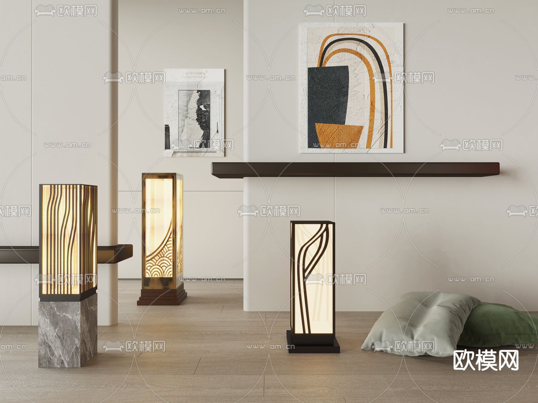 景观灯 草坪灯 庭院灯 户外灯3d模型下载