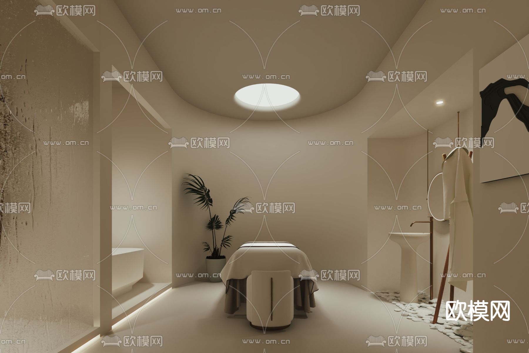 SPA护理房3d模型下载