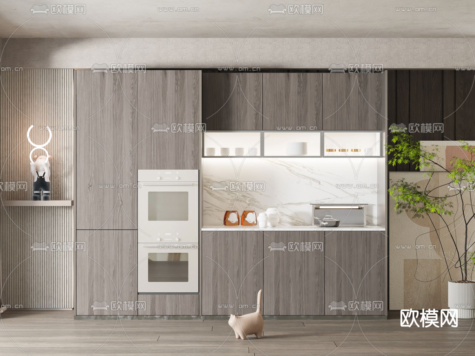 餐边柜 橱柜3d模型下载