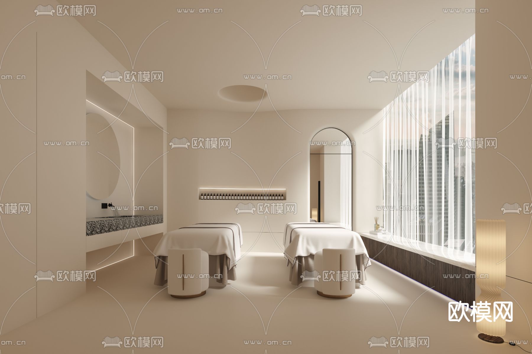 SPA护理房3d模型下载