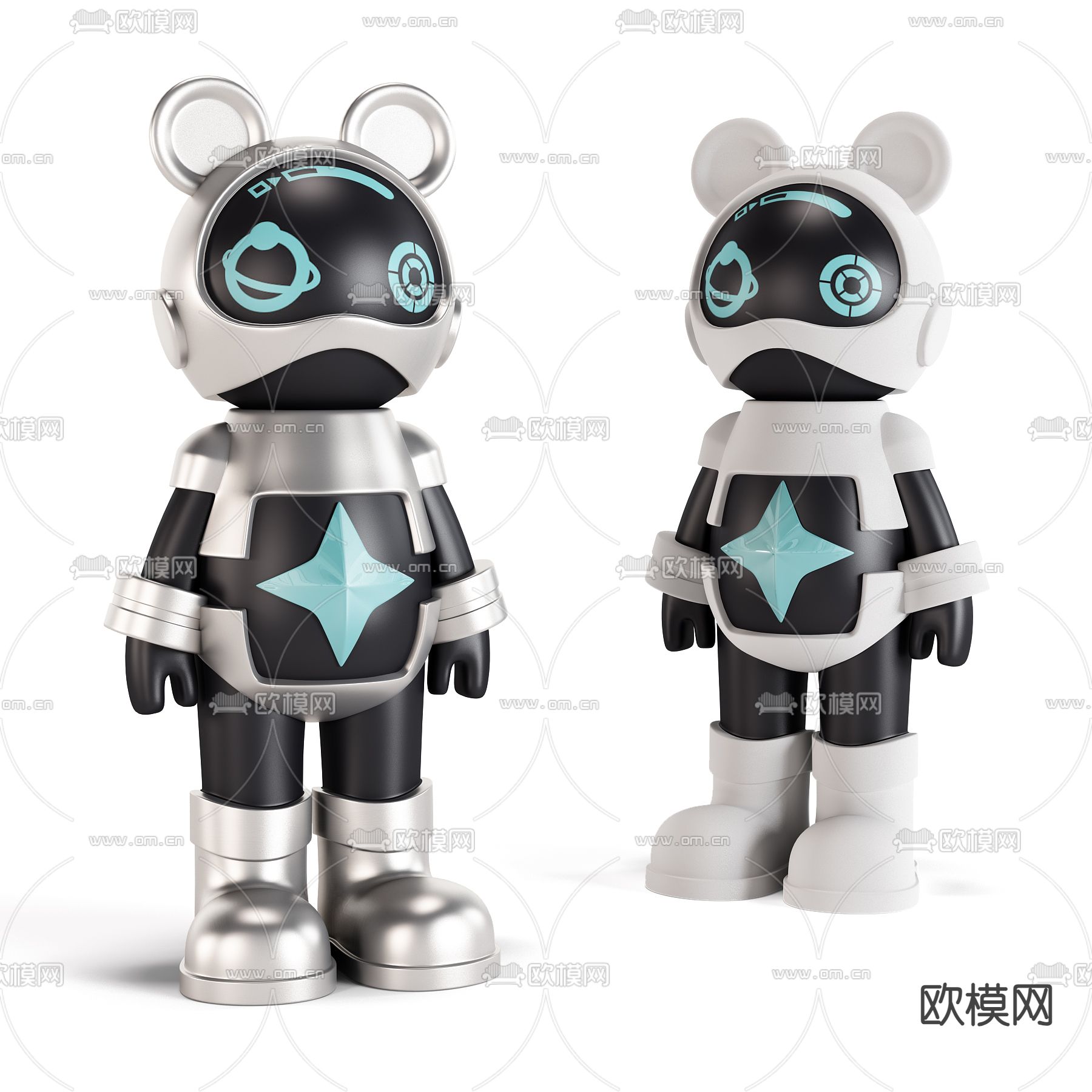 小熊公仔 玩偶 潮玩3d模型下载