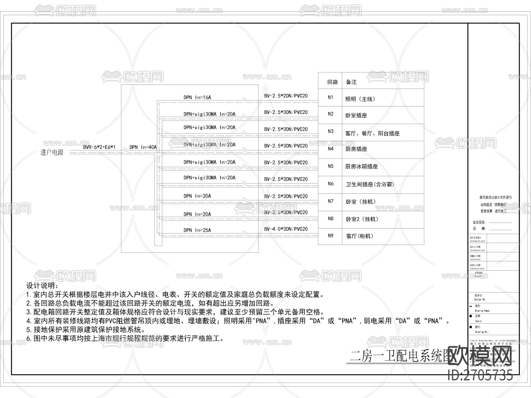 配电系统cad图纸下载（渲染图2）