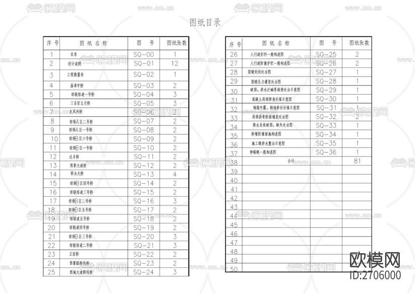 橋梁維修cad施工圖下載(渲染圖2)