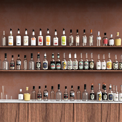  酒具 酒品 西洋酒su模型 