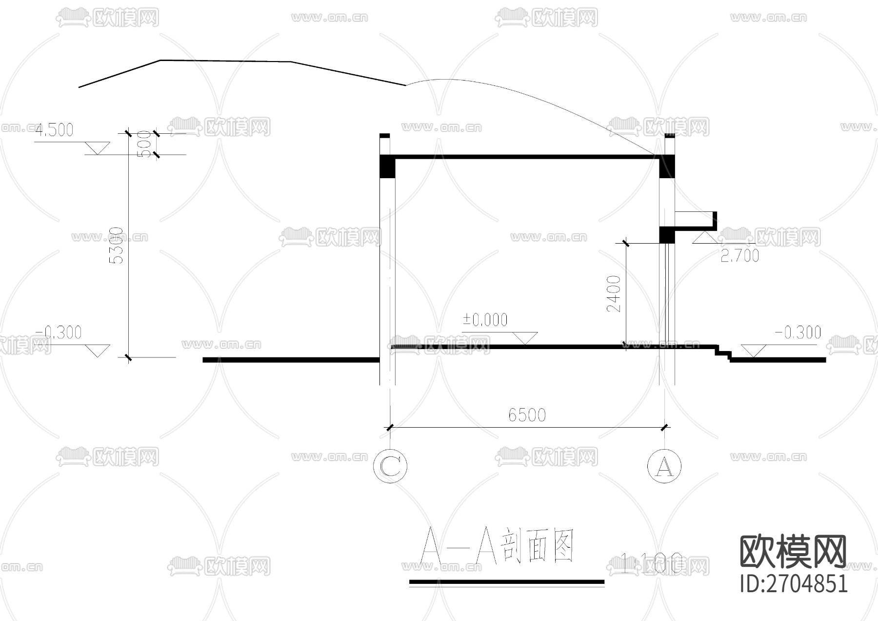 建筑结构cad施工图下载（渲染图9）