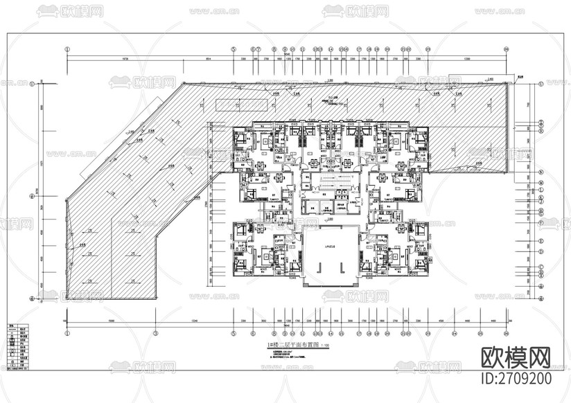 工業(yè)園長租公寓項目裝修改造cad施工圖下載(渲染圖2)