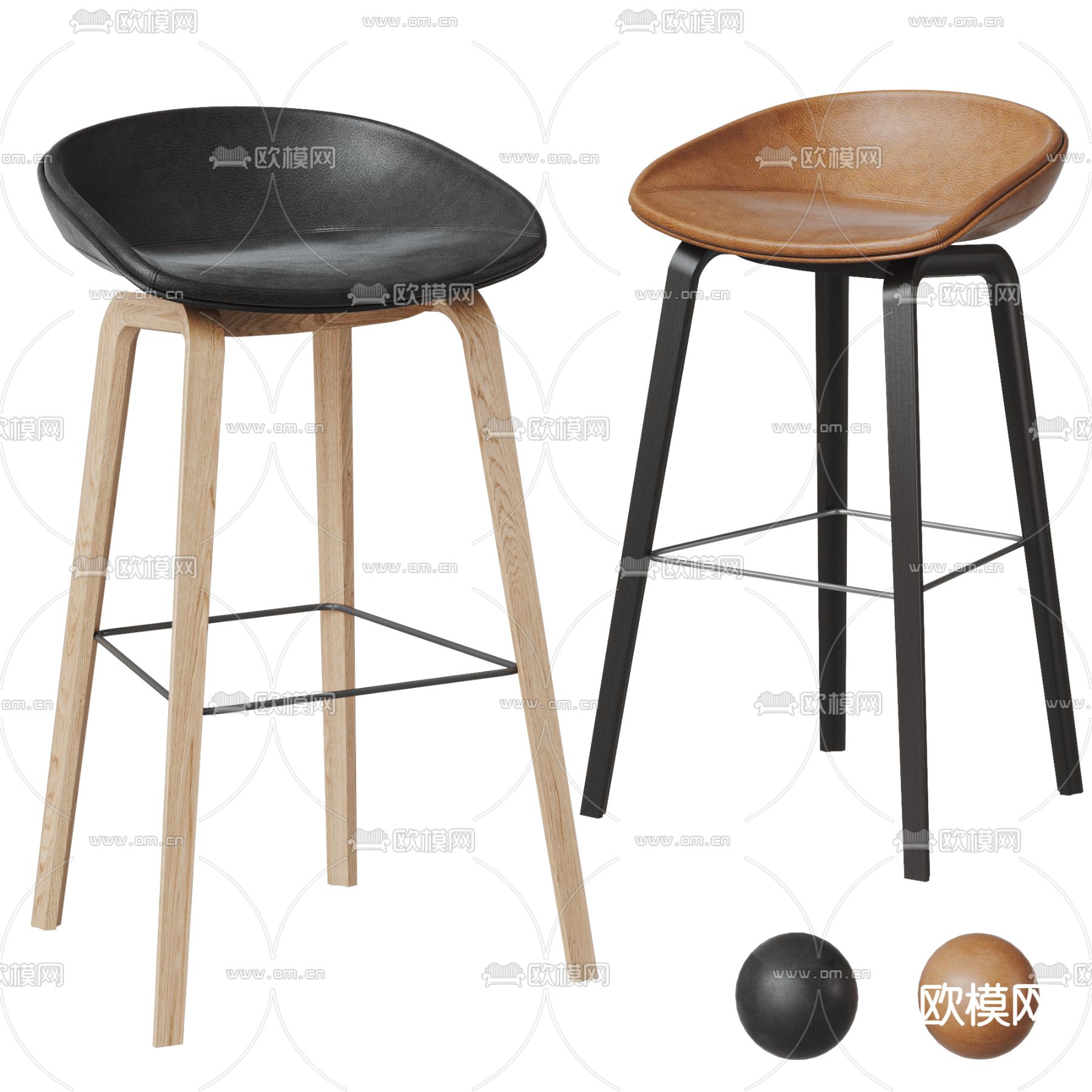 现代吧椅 吧凳3d模型下载