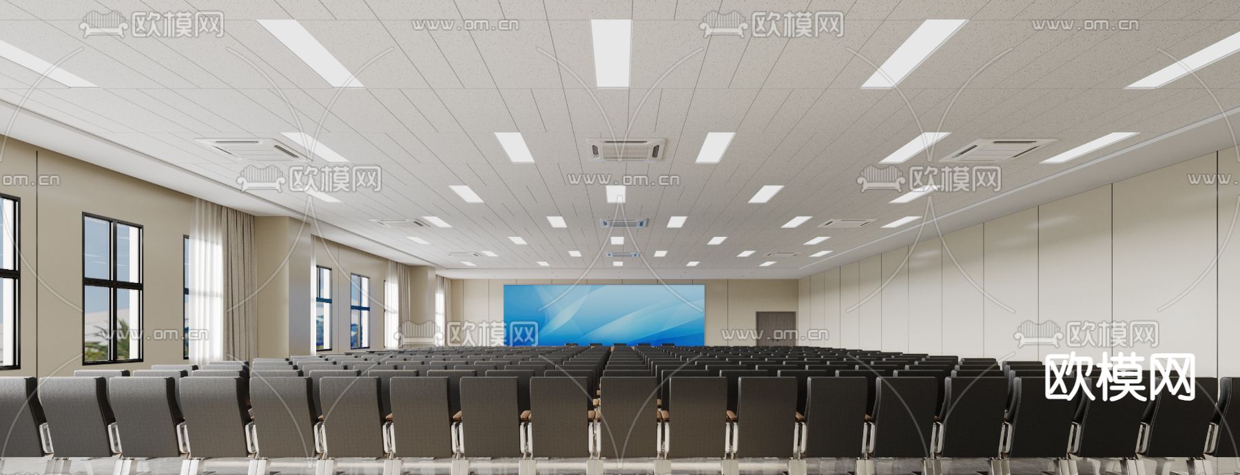 报告厅 会议厅3d模型下载（渲染图1）