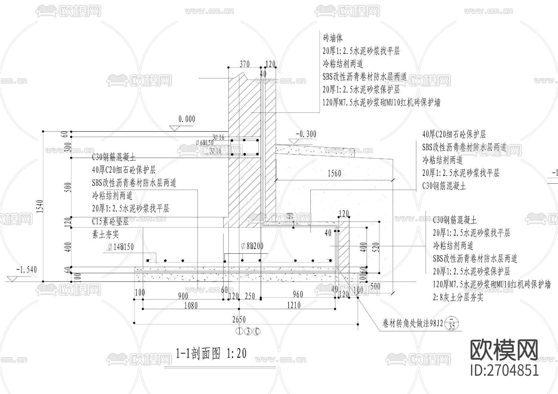 建筑结构cad施工图下载（渲染图7）
