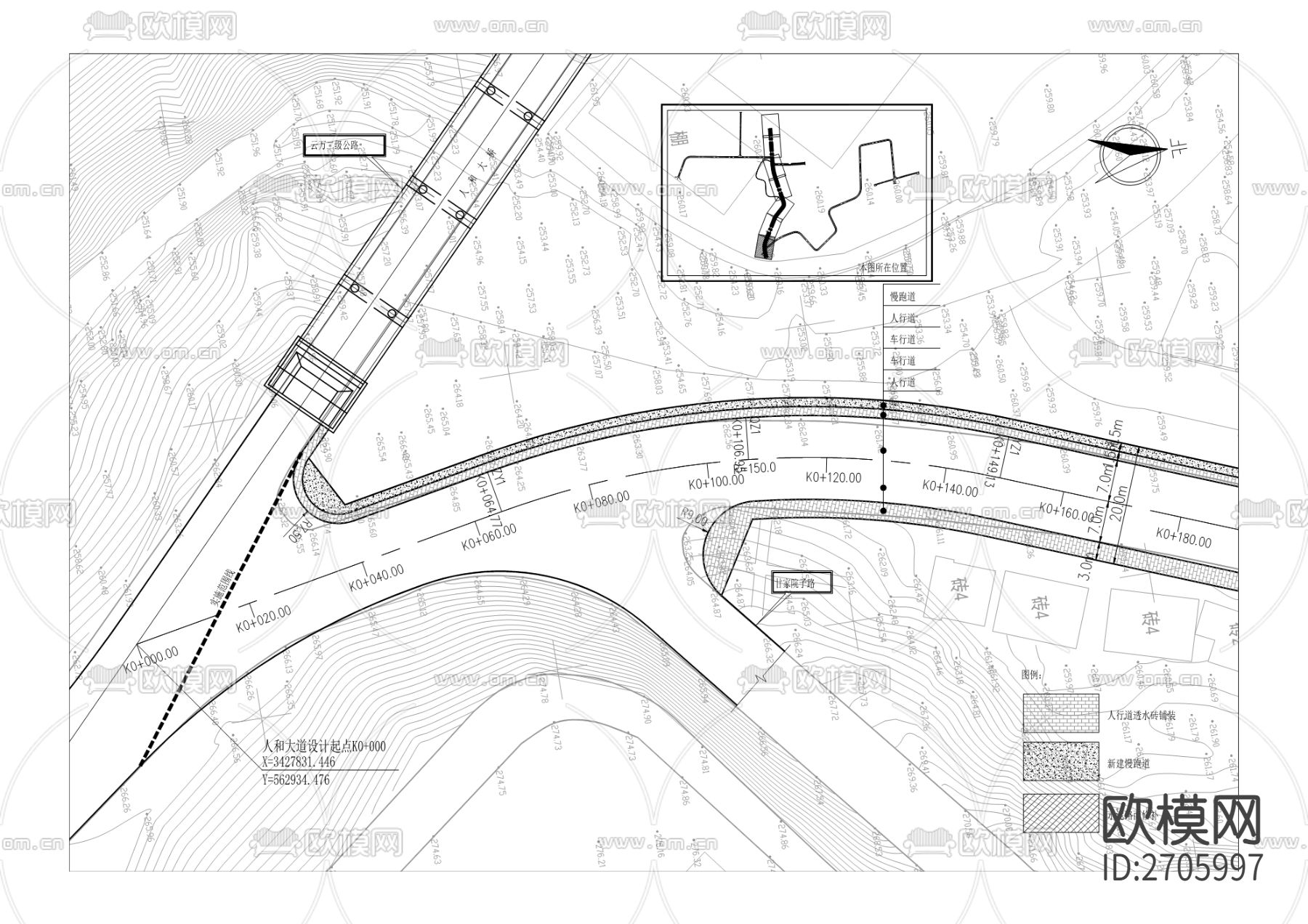 街道cad施工图下载（渲染图1）