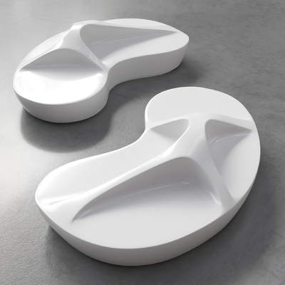  现代异形公共椅su模型 