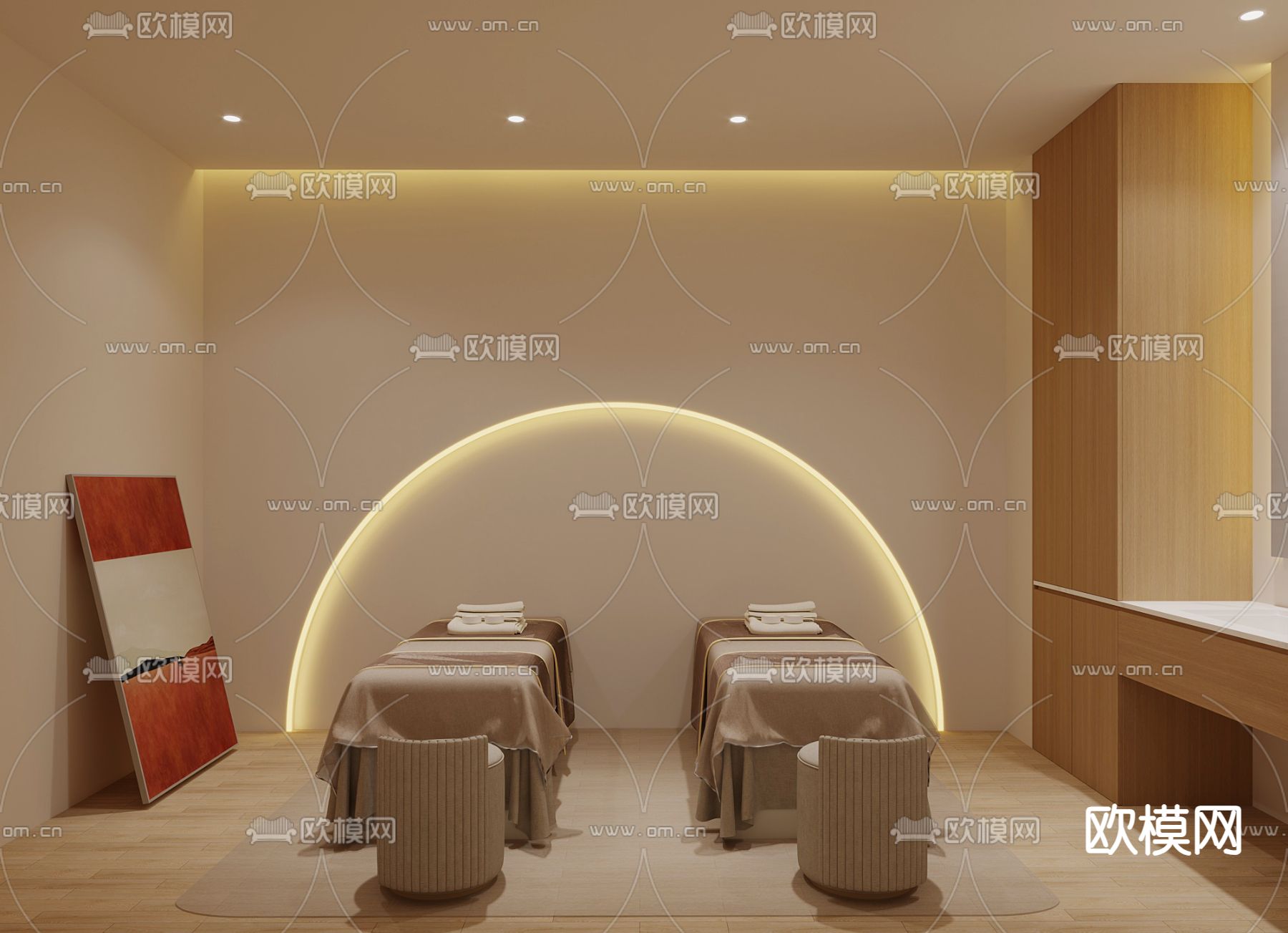 SPA护理房3d模型下载