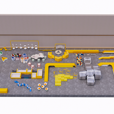  现代儿童座椅 吧台椅su模型 
