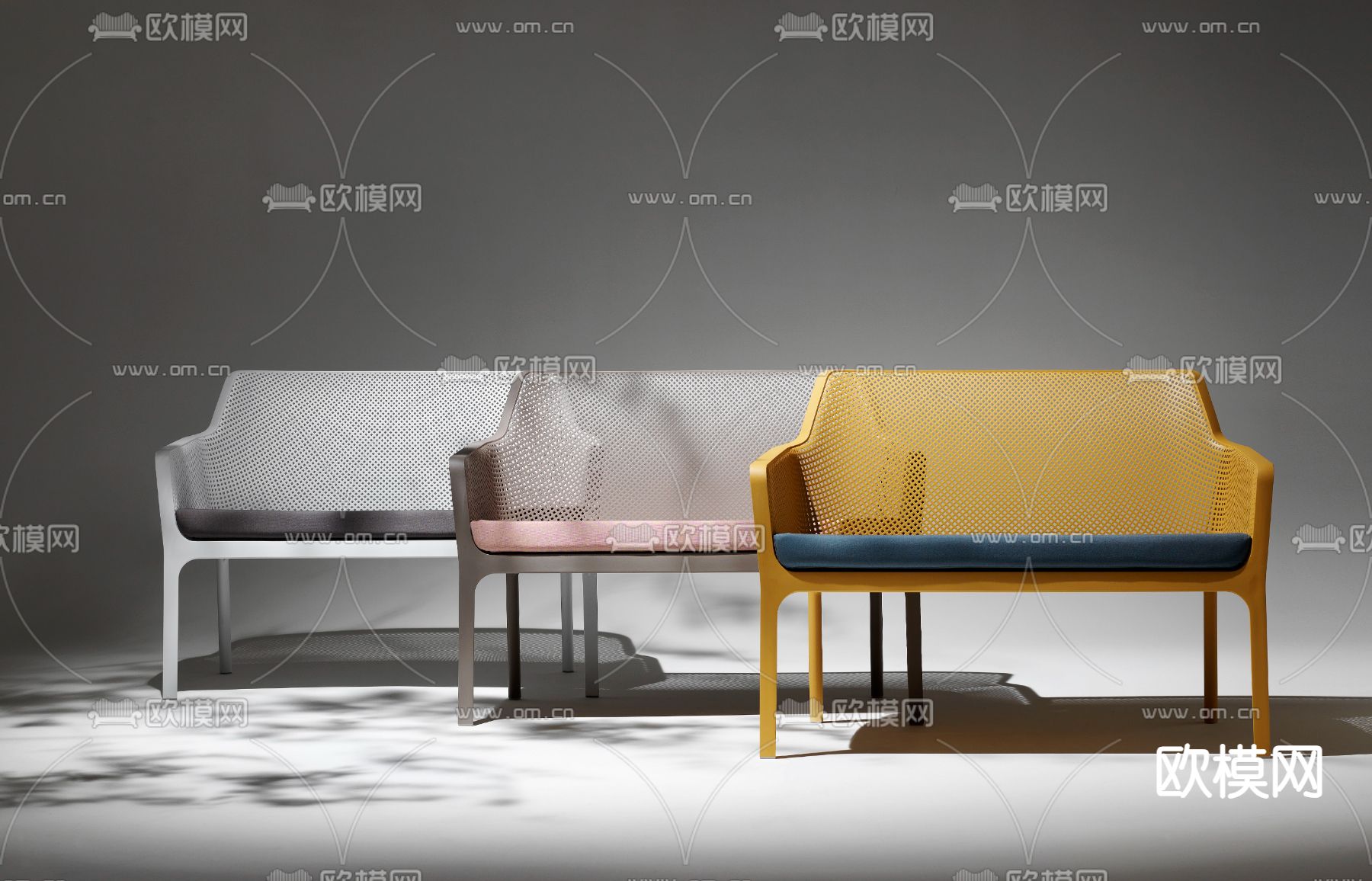 NARDI 户外椅 椅子 网格椅3d模型下载_ID14149745_3dmax免费模型-欧模网