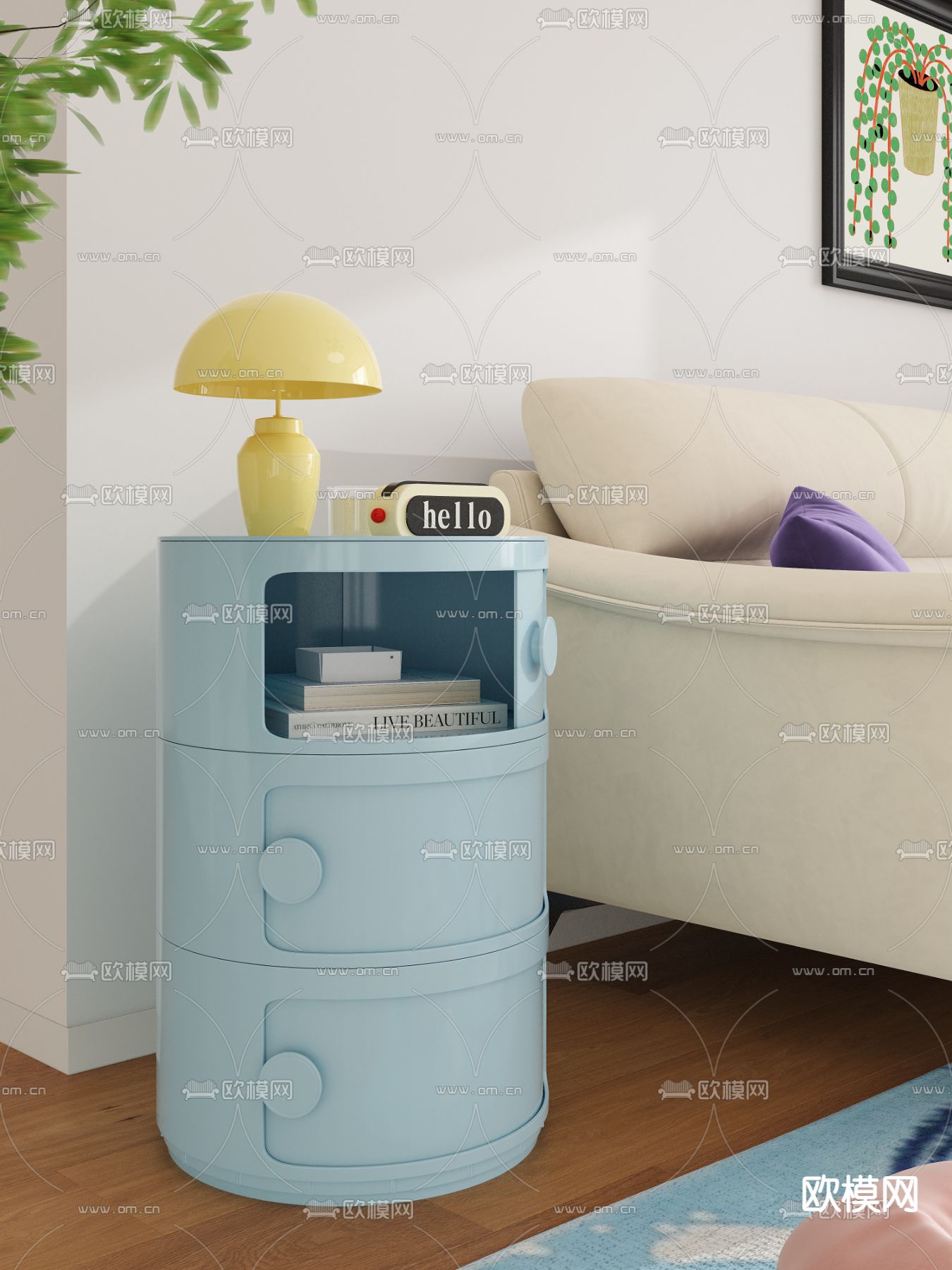 ComPoniBili 边几3d模型下载（渲染图1）