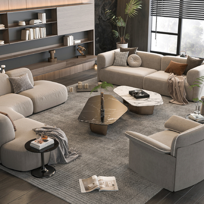  Minotti 组合沙发su模型 